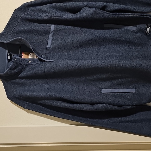 Men's Blue Quarter-Zip Pullover - Picture 1 of 8